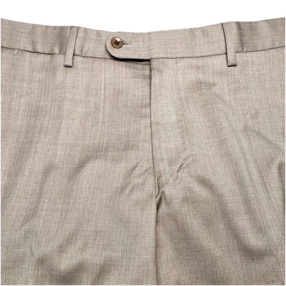 Loro Piana Four Seasons 6 East Houston Dress Pants 33 (33x38 Unhemmed) Tan Taupe